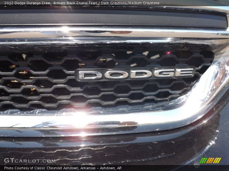 Brilliant Black Crystal Pearl / Dark Graystone/Medium Graystone 2012 Dodge Durango Crew