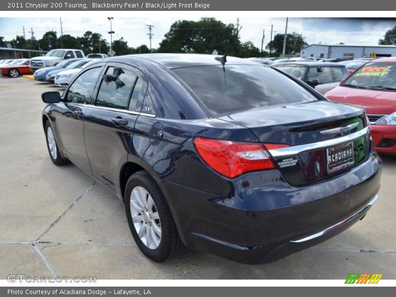 Blackberry Pearl / Black/Light Frost Beige 2011 Chrysler 200 Touring