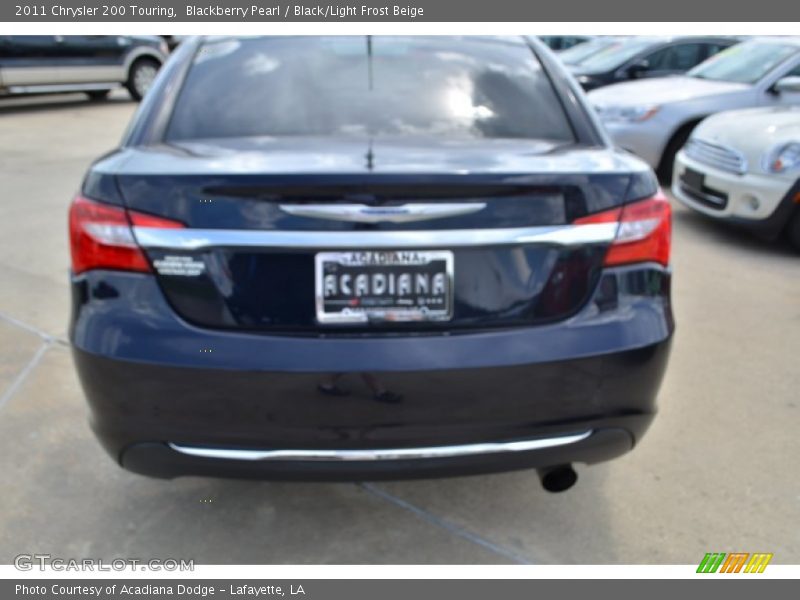 Blackberry Pearl / Black/Light Frost Beige 2011 Chrysler 200 Touring