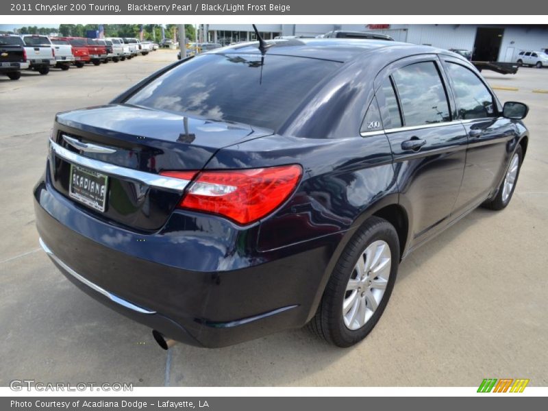 Blackberry Pearl / Black/Light Frost Beige 2011 Chrysler 200 Touring
