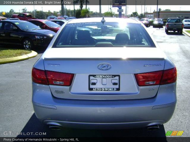 Bright Silver / Gray 2009 Hyundai Sonata SE V6