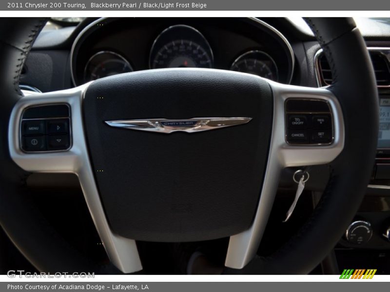 Blackberry Pearl / Black/Light Frost Beige 2011 Chrysler 200 Touring