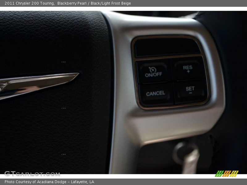 Blackberry Pearl / Black/Light Frost Beige 2011 Chrysler 200 Touring