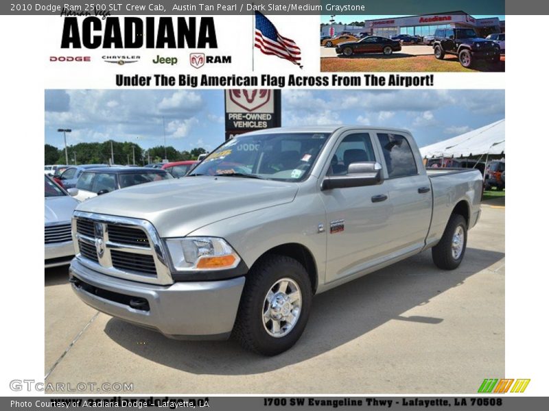 Austin Tan Pearl / Dark Slate/Medium Graystone 2010 Dodge Ram 2500 SLT Crew Cab