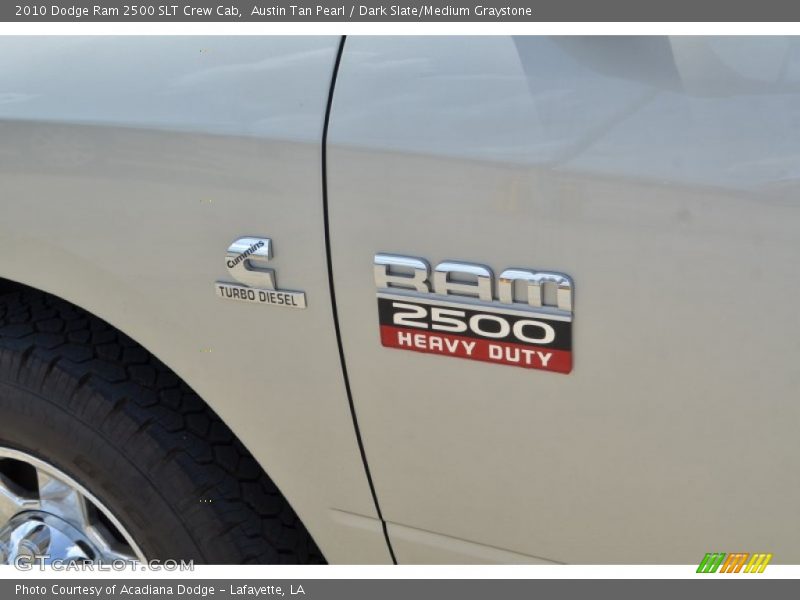 Austin Tan Pearl / Dark Slate/Medium Graystone 2010 Dodge Ram 2500 SLT Crew Cab