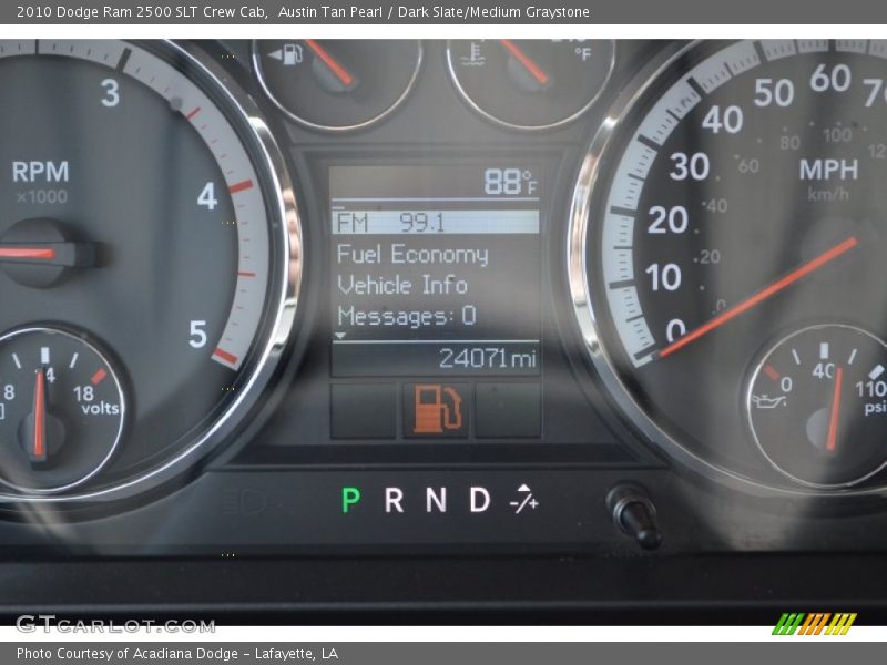 Austin Tan Pearl / Dark Slate/Medium Graystone 2010 Dodge Ram 2500 SLT Crew Cab