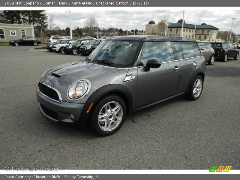 Dark Silver Metallic / Checkered Carbon Black/Black 2009 Mini Cooper S Clubman