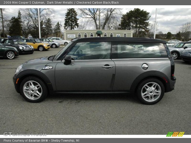 Dark Silver Metallic / Checkered Carbon Black/Black 2009 Mini Cooper S Clubman