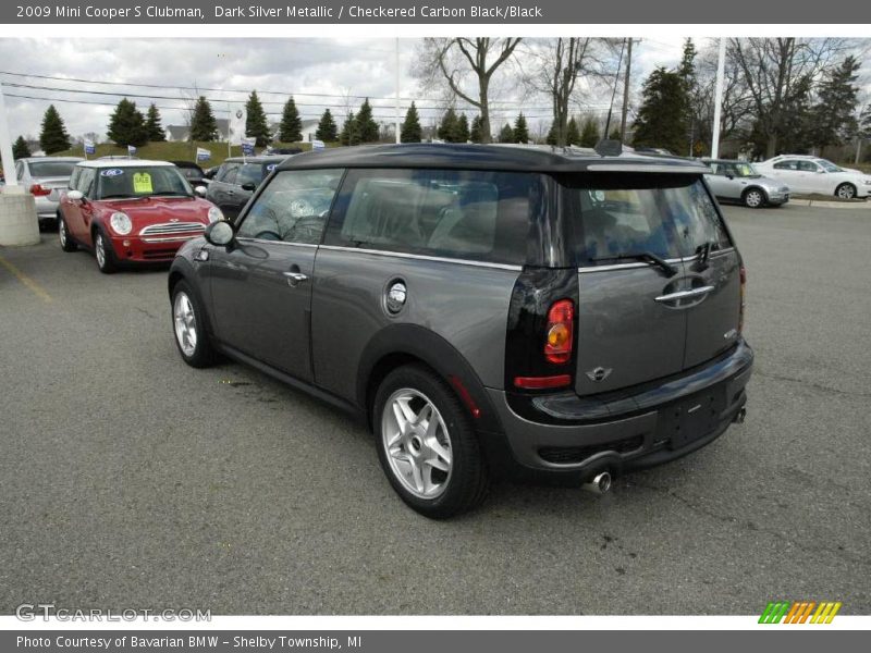 Dark Silver Metallic / Checkered Carbon Black/Black 2009 Mini Cooper S Clubman