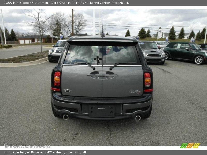 Dark Silver Metallic / Checkered Carbon Black/Black 2009 Mini Cooper S Clubman