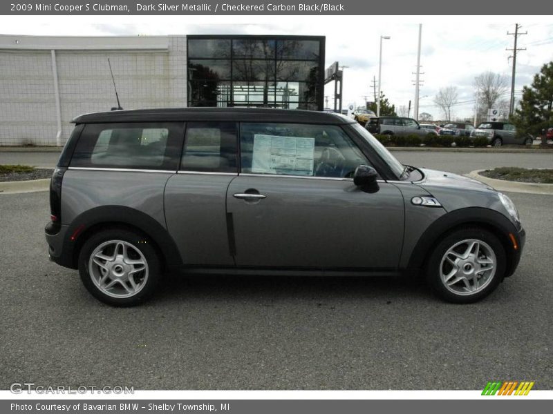 Dark Silver Metallic / Checkered Carbon Black/Black 2009 Mini Cooper S Clubman