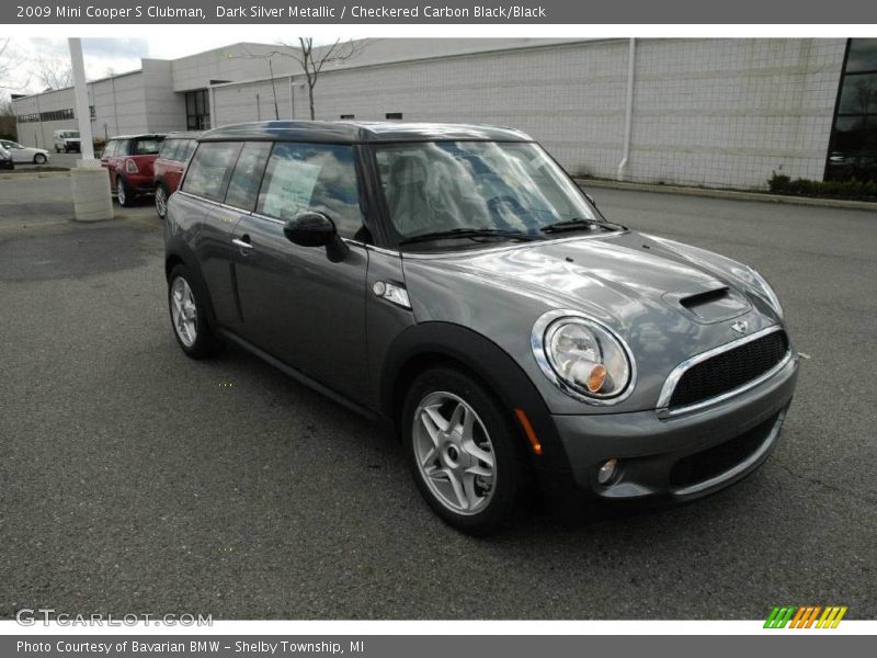 Dark Silver Metallic / Checkered Carbon Black/Black 2009 Mini Cooper S Clubman