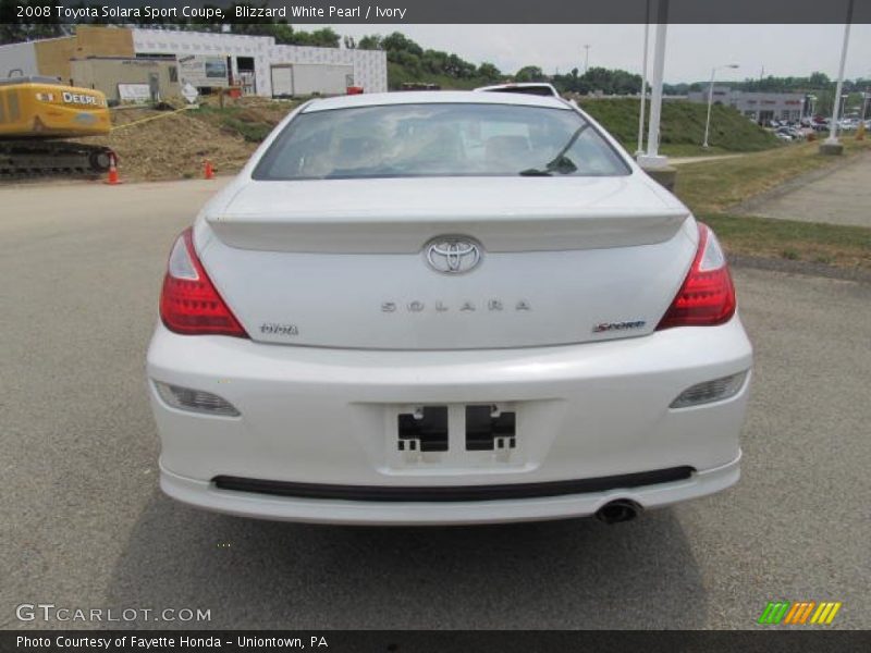 Blizzard White Pearl / Ivory 2008 Toyota Solara Sport Coupe