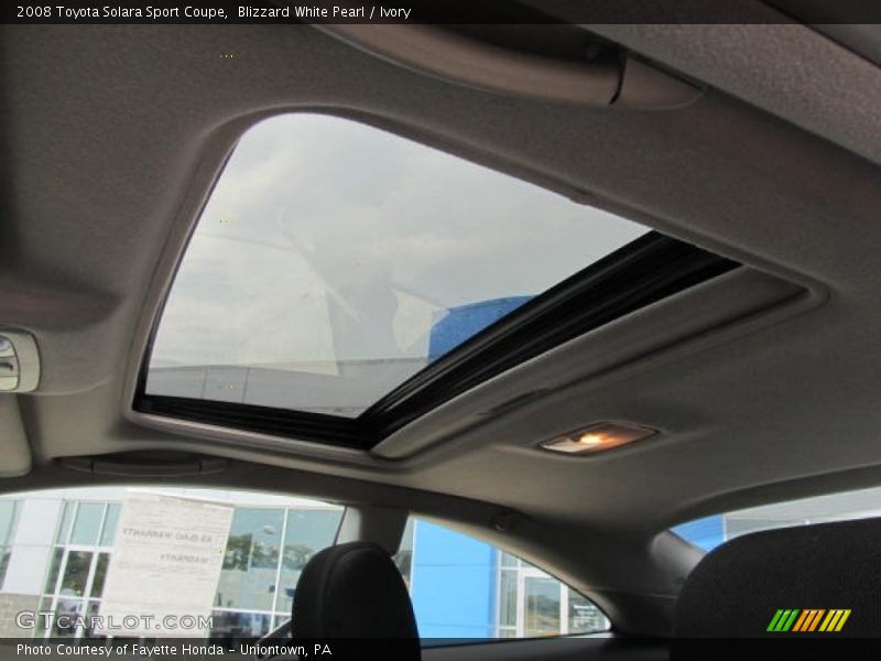 Sunroof of 2008 Solara Sport Coupe
