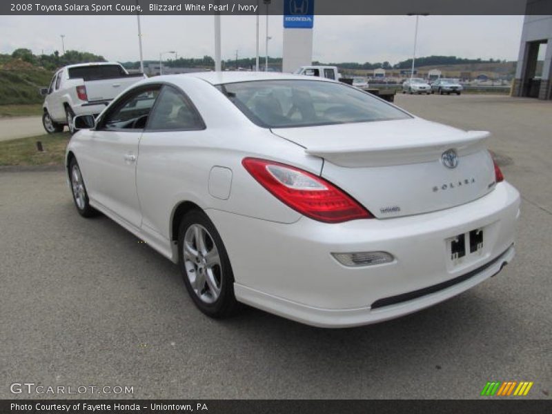 Blizzard White Pearl / Ivory 2008 Toyota Solara Sport Coupe