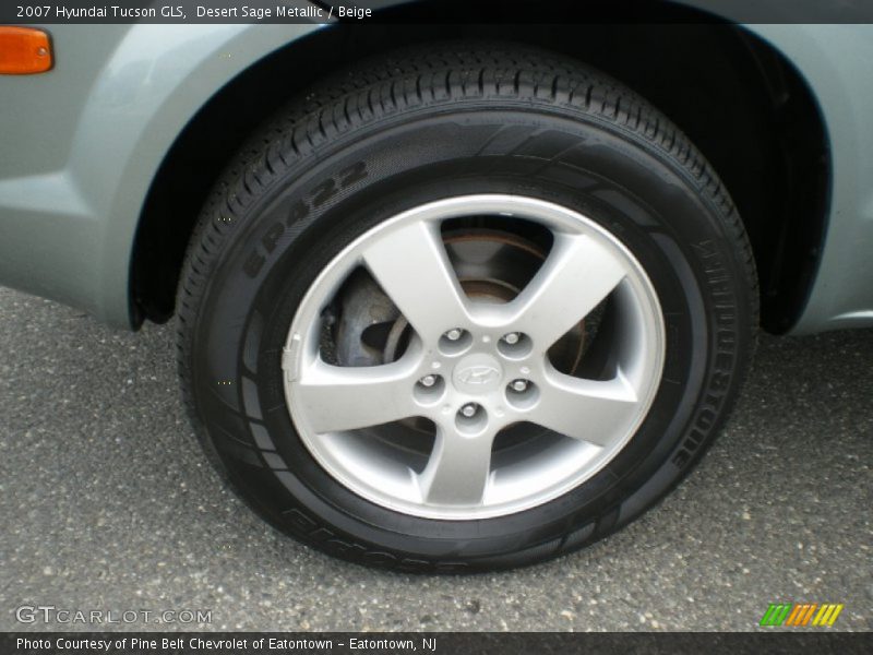 Desert Sage Metallic / Beige 2007 Hyundai Tucson GLS