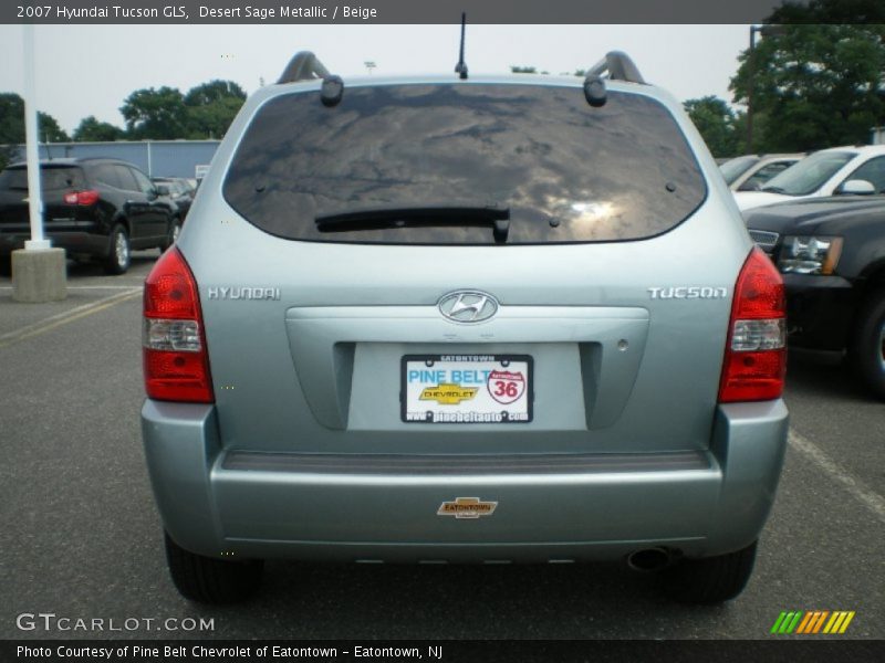 Desert Sage Metallic / Beige 2007 Hyundai Tucson GLS