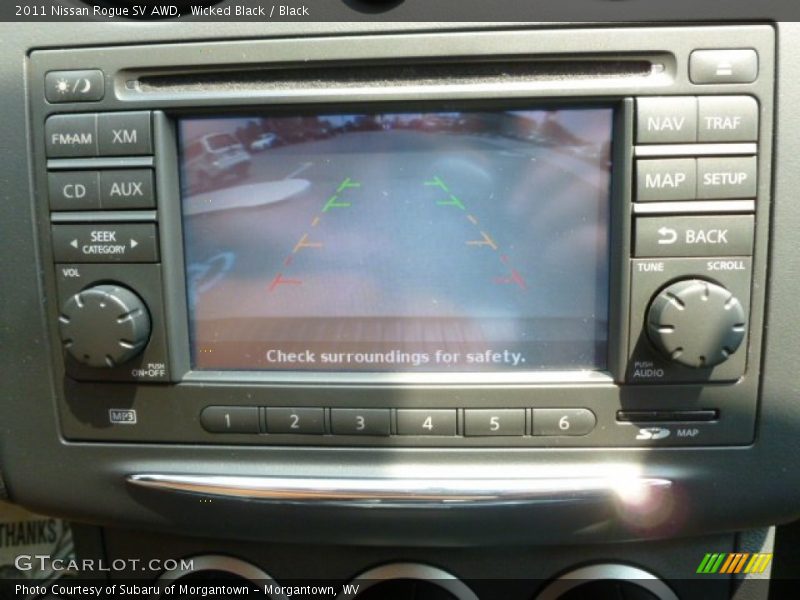 Wicked Black / Black 2011 Nissan Rogue SV AWD