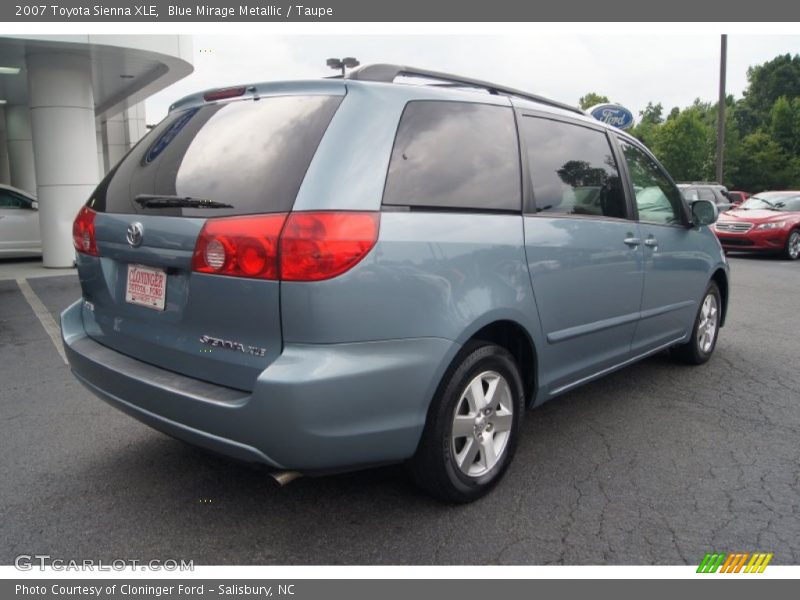 Blue Mirage Metallic / Taupe 2007 Toyota Sienna XLE