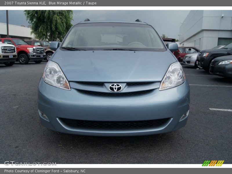 Blue Mirage Metallic / Taupe 2007 Toyota Sienna XLE