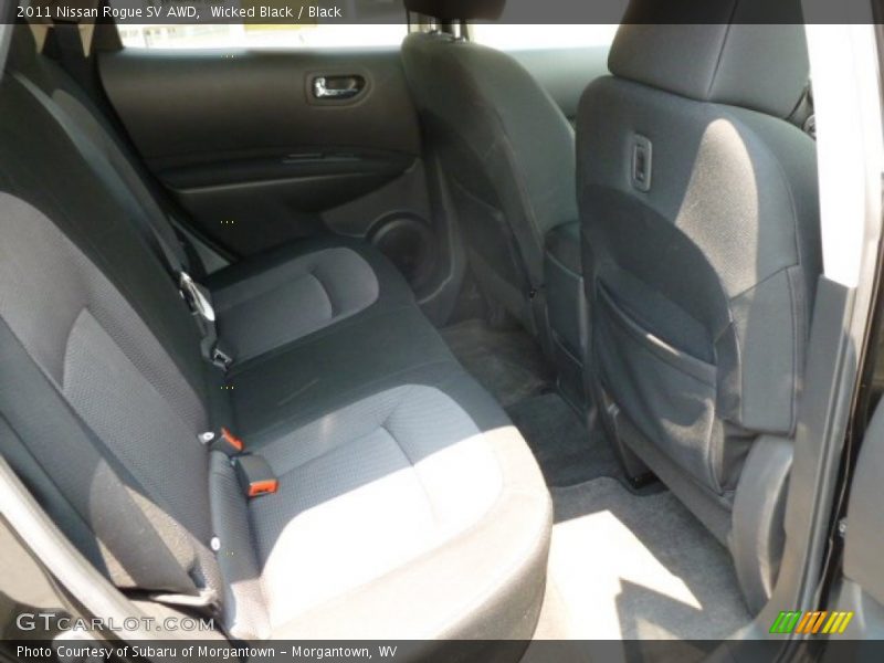 Wicked Black / Black 2011 Nissan Rogue SV AWD
