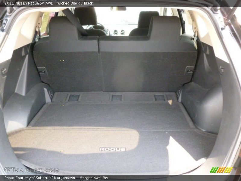 Wicked Black / Black 2011 Nissan Rogue SV AWD