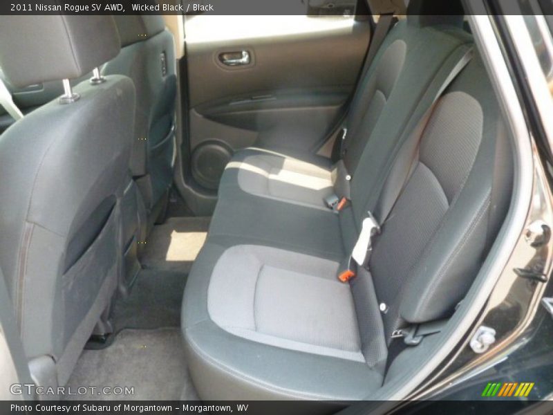 Wicked Black / Black 2011 Nissan Rogue SV AWD
