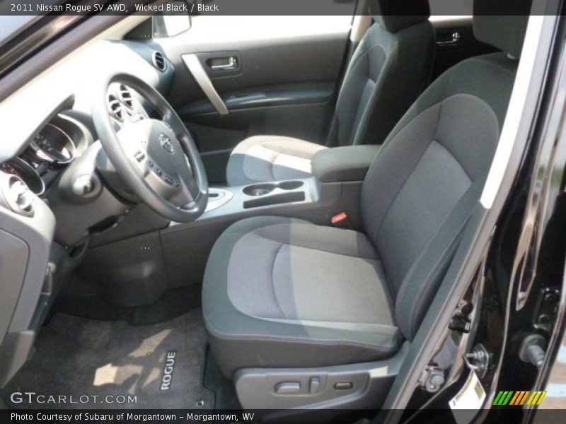 Wicked Black / Black 2011 Nissan Rogue SV AWD