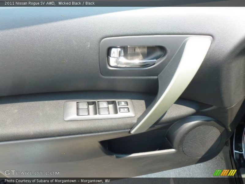 Wicked Black / Black 2011 Nissan Rogue SV AWD