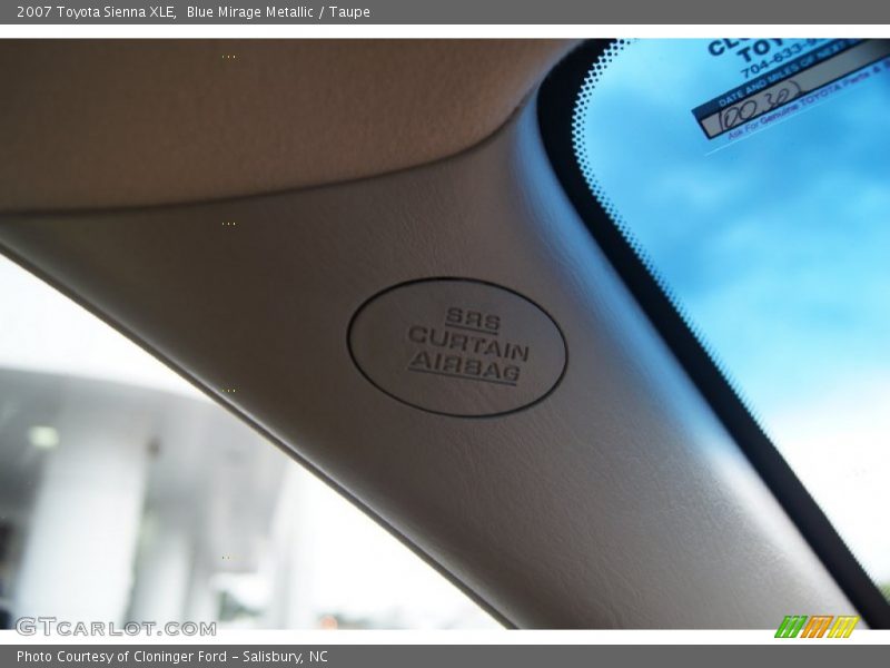 Blue Mirage Metallic / Taupe 2007 Toyota Sienna XLE