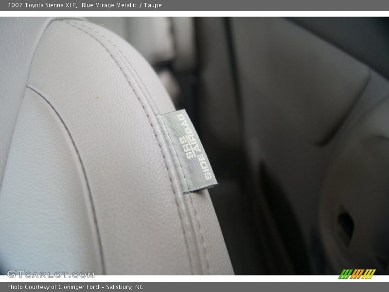Blue Mirage Metallic / Taupe 2007 Toyota Sienna XLE