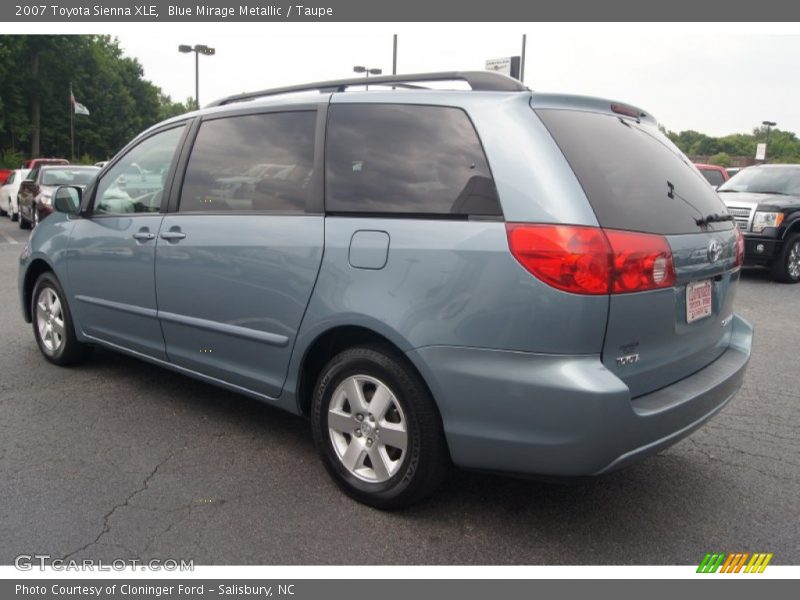  2007 Sienna XLE Blue Mirage Metallic