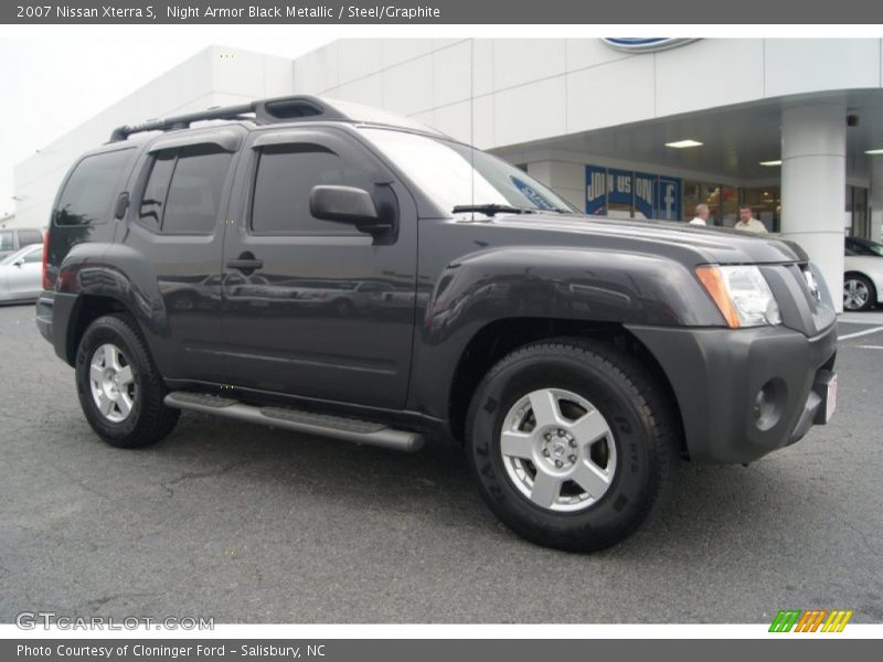 Night Armor Black Metallic / Steel/Graphite 2007 Nissan Xterra S