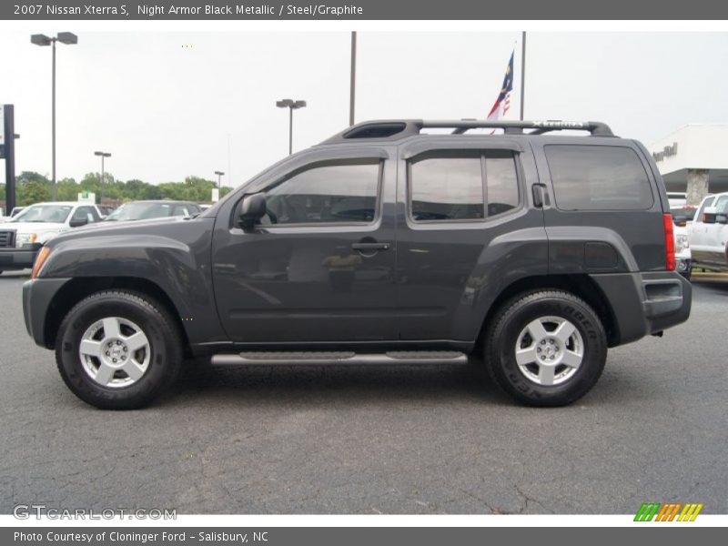 Night Armor Black Metallic / Steel/Graphite 2007 Nissan Xterra S