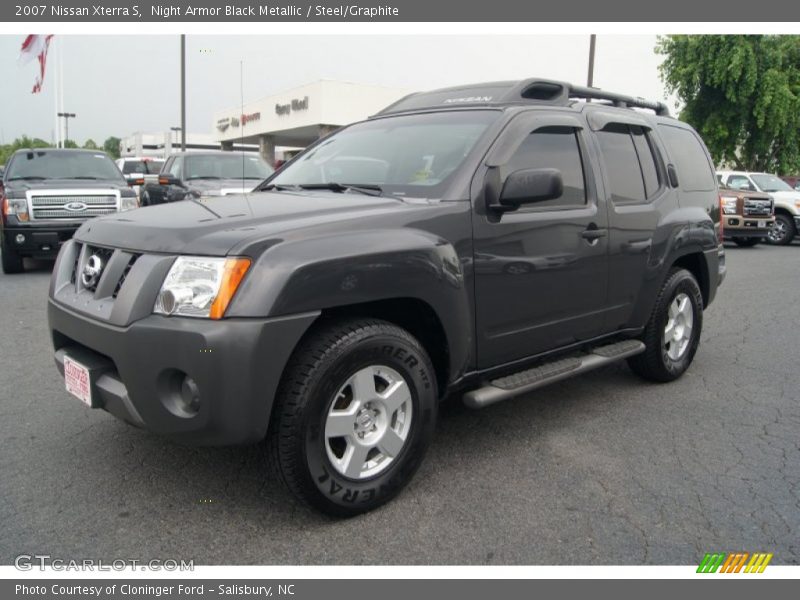 Night Armor Black Metallic / Steel/Graphite 2007 Nissan Xterra S