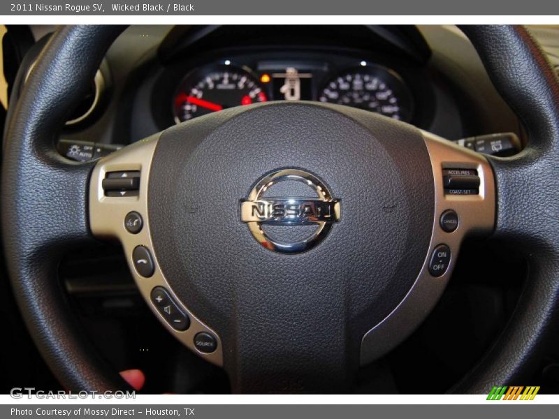 Wicked Black / Black 2011 Nissan Rogue SV