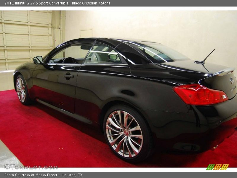Black Obsidian / Stone 2011 Infiniti G 37 S Sport Convertible