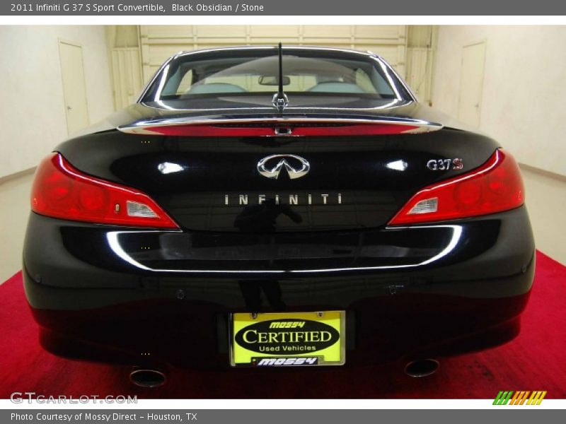 Black Obsidian / Stone 2011 Infiniti G 37 S Sport Convertible