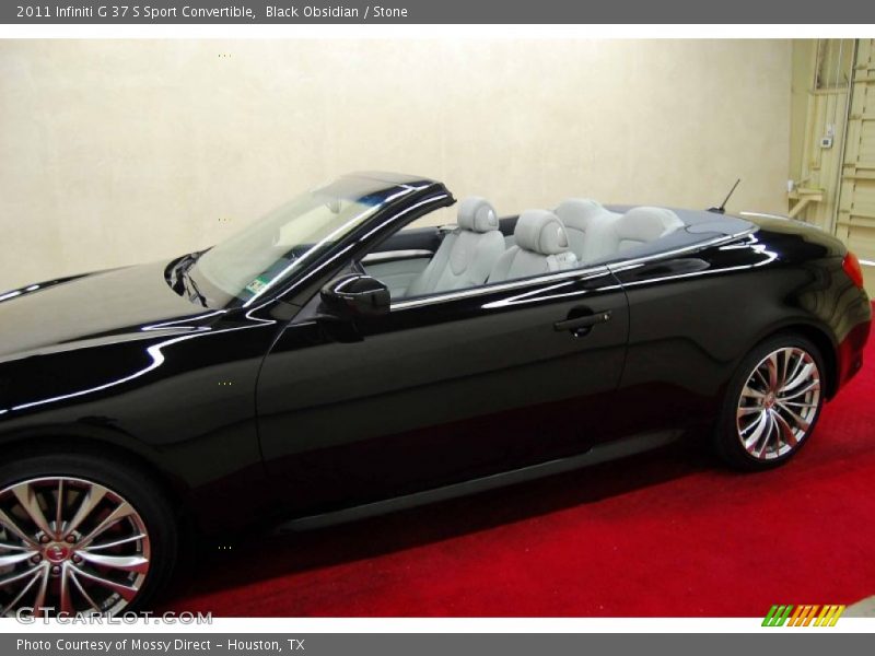Black Obsidian / Stone 2011 Infiniti G 37 S Sport Convertible