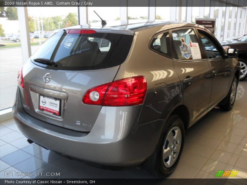 Gotham Gray / Gray 2009 Nissan Rogue S AWD