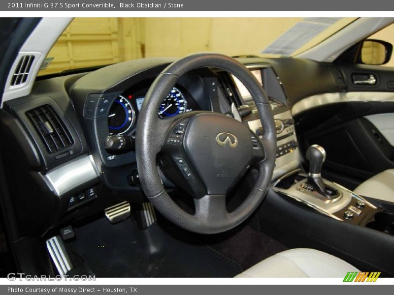 Black Obsidian / Stone 2011 Infiniti G 37 S Sport Convertible