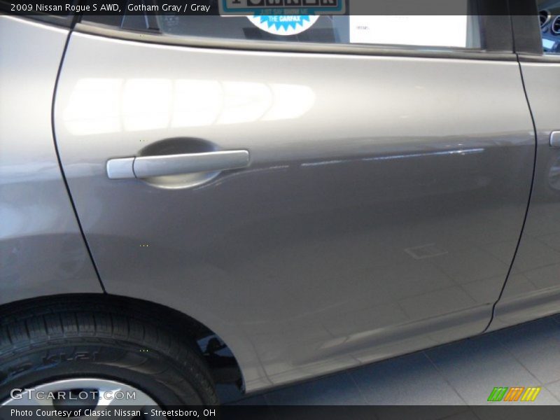 Gotham Gray / Gray 2009 Nissan Rogue S AWD