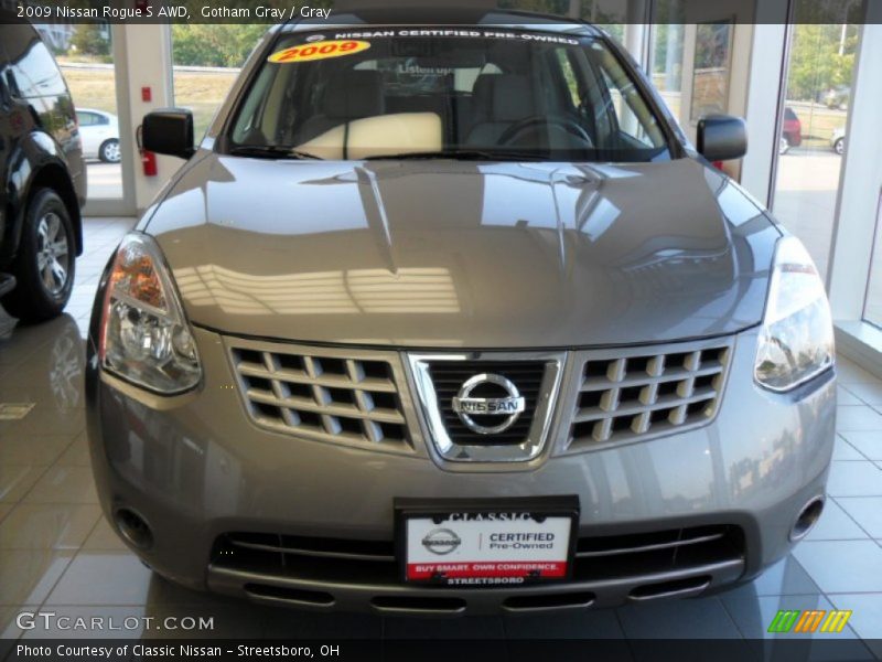 Gotham Gray / Gray 2009 Nissan Rogue S AWD