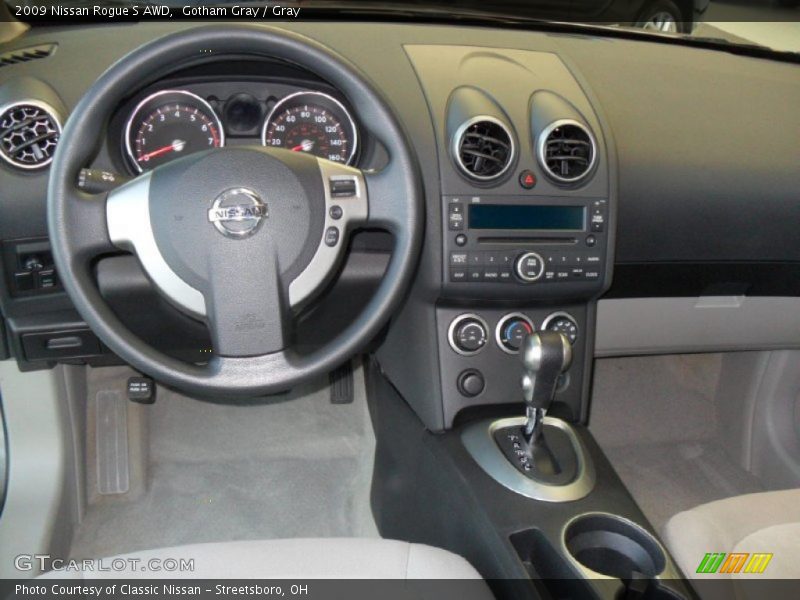 Gotham Gray / Gray 2009 Nissan Rogue S AWD