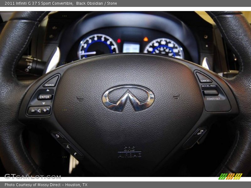 Black Obsidian / Stone 2011 Infiniti G 37 S Sport Convertible