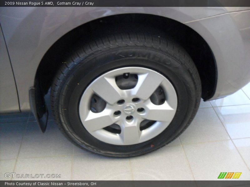 Gotham Gray / Gray 2009 Nissan Rogue S AWD