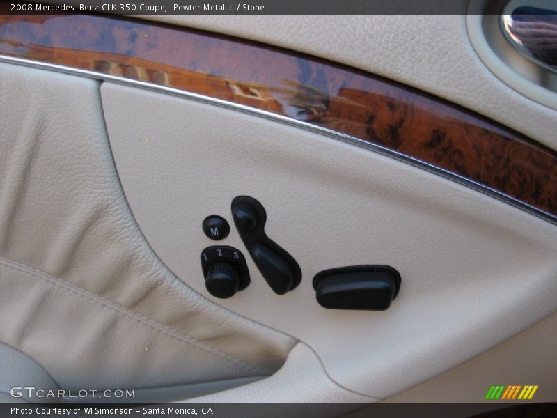 Pewter Metallic / Stone 2008 Mercedes-Benz CLK 350 Coupe