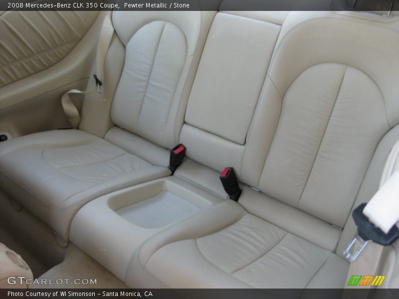 Pewter Metallic / Stone 2008 Mercedes-Benz CLK 350 Coupe