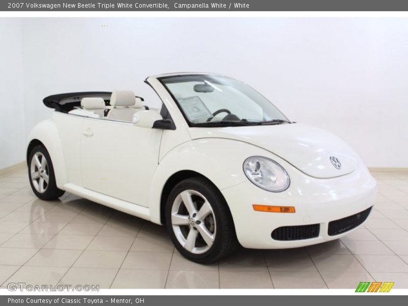Campanella White / White 2007 Volkswagen New Beetle Triple White Convertible