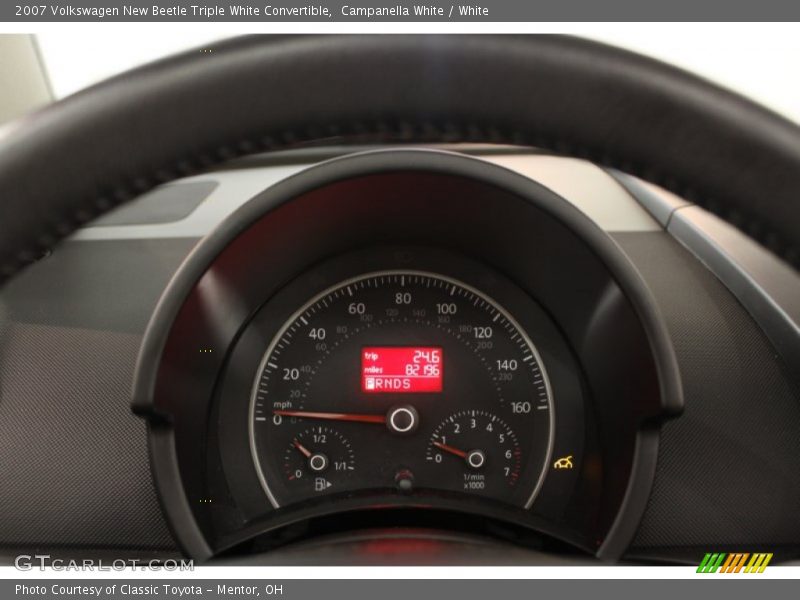  2007 New Beetle Triple White Convertible Triple White Convertible Gauges